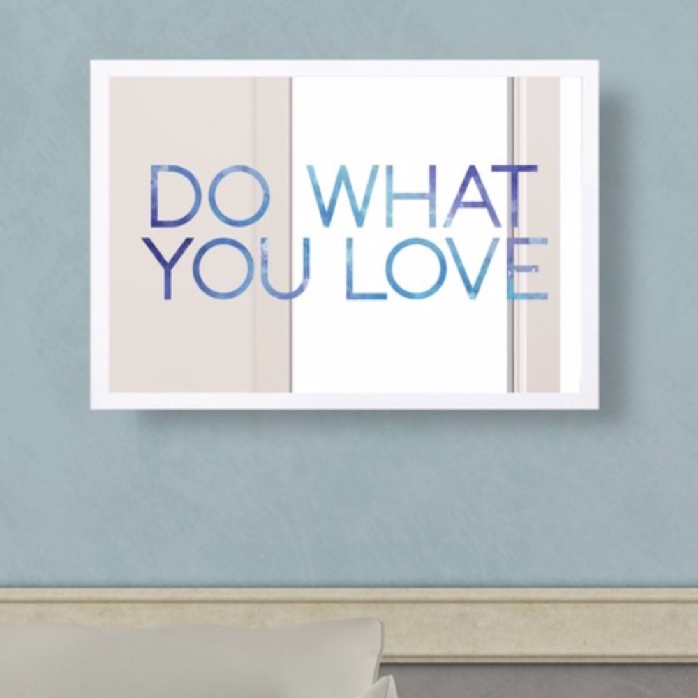 Oliver Gal | "Do What You Love" Mirror Art | 30” x 20"